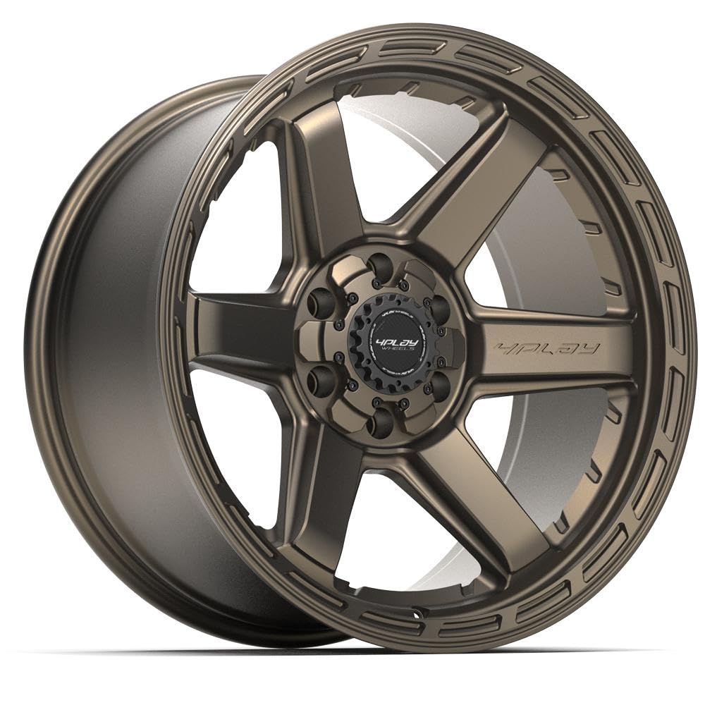 4PLAY Wheels 20 Inch Rim 4P63 Fits 6x135 & 6x139.7 20x10 Satin Bronze (1)