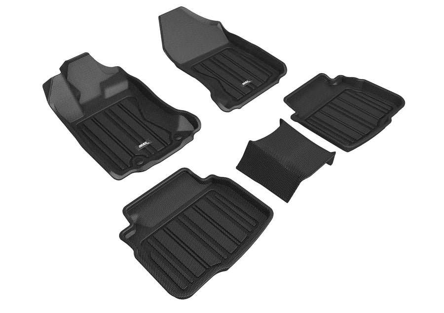 3D MAXpider All-Weather Custom Fit Floor Mat Elitect (Black) Compatible with Subaru Legacy/Outback 2020-2025 - R1 R2