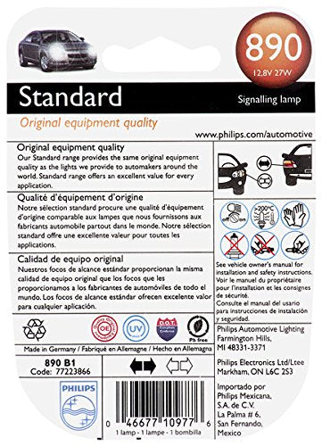 890 Philips Standard Fog Bulb (Pack of 1)