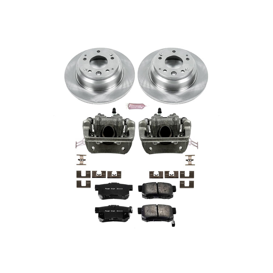 Power Stop KCOE709 1-Click Autospecialty OE Replacement Brake Kit with Calipers For Acura RL 1996-1998, Honda Odyssey 1995-1998, Isuzu Oasis 1996-1999 [Model Specific]