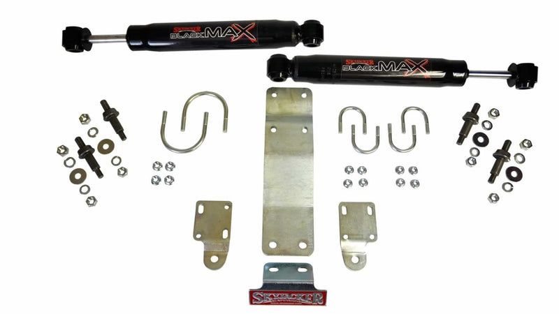 Skyjacker Dual Steering Stabilizer Kit Black Max (Black) - 8204
