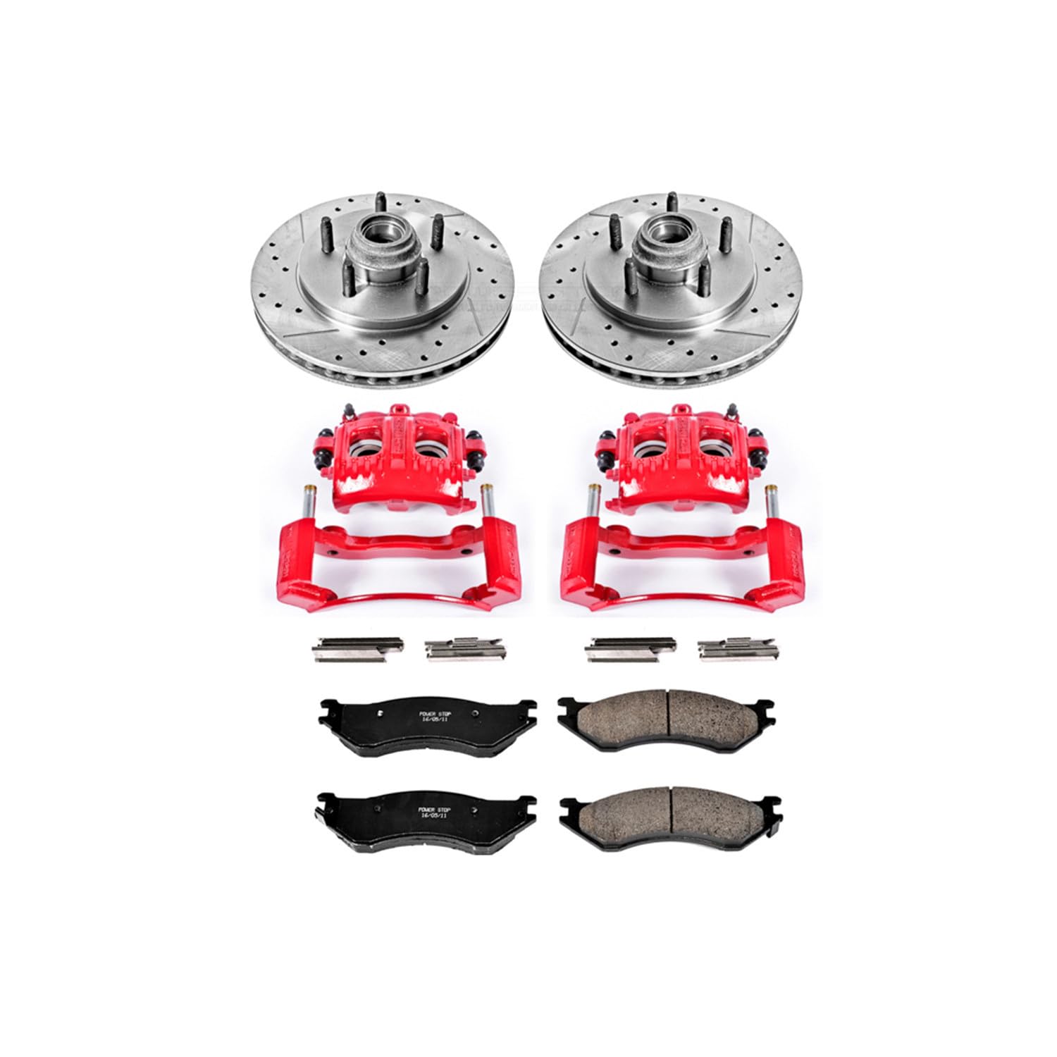 1-Click Performance Brake Kit Power Stop (KC1916) with Calipers