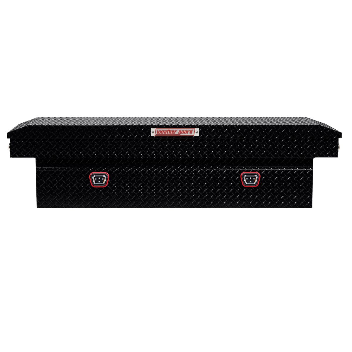 Weather Guard Saddle Box Model 127-5-04, Aluminum, Full Standard, Gloss Black, 11.0 cu ft
