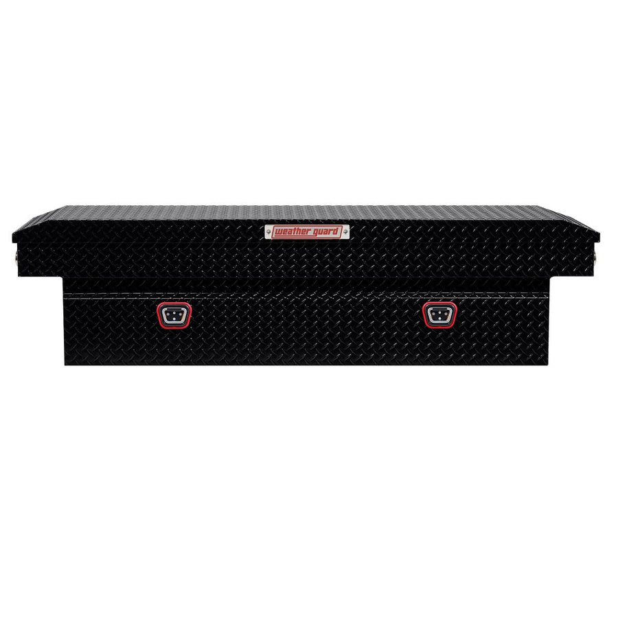 Weather Guard Saddle Box Model 127-5-04, Aluminum, Full Standard, Gloss Black, 11.0 cu ft