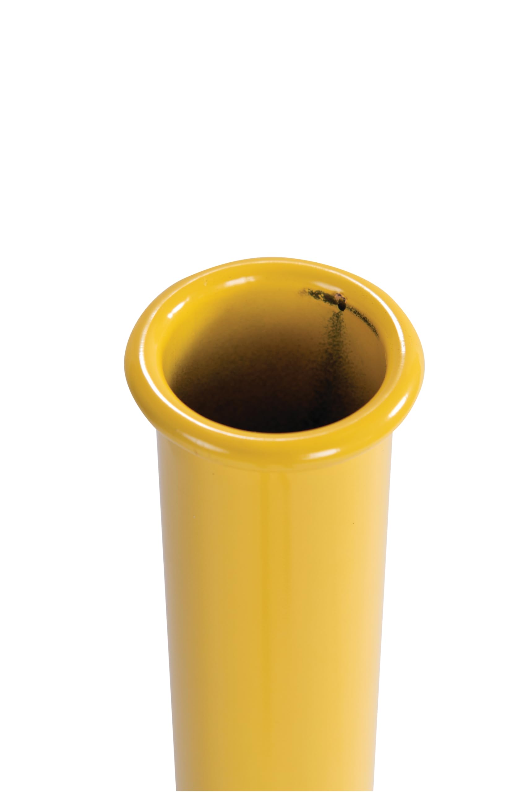 Eagle Yellow 1200YELLOW All Metal Galvanized Steel Original Butt Can, 5 gallon Capacity, 33" Height, 12" Diameter