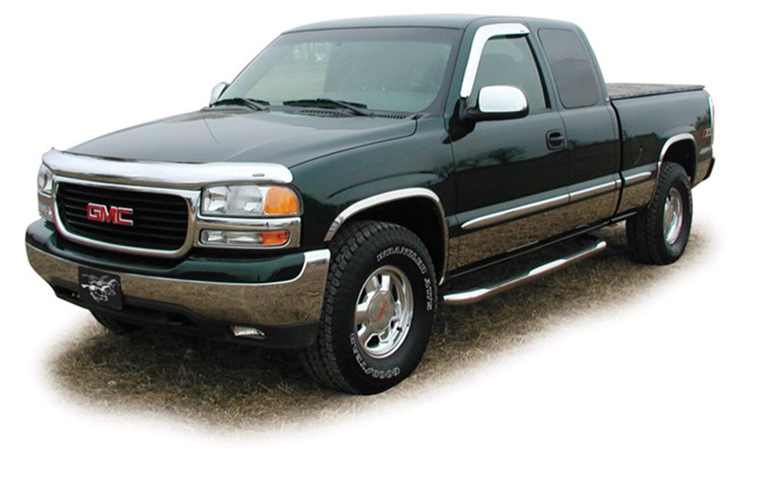 Vigilante Hood Protector | Stampede - High Profile / Chrome| 2000-2006 GMC Yukon (Includes XL 2500, 01-06 Denali Models)99-07 Sierra 1500,01-06 Sra 2500-3500 | 3013-8