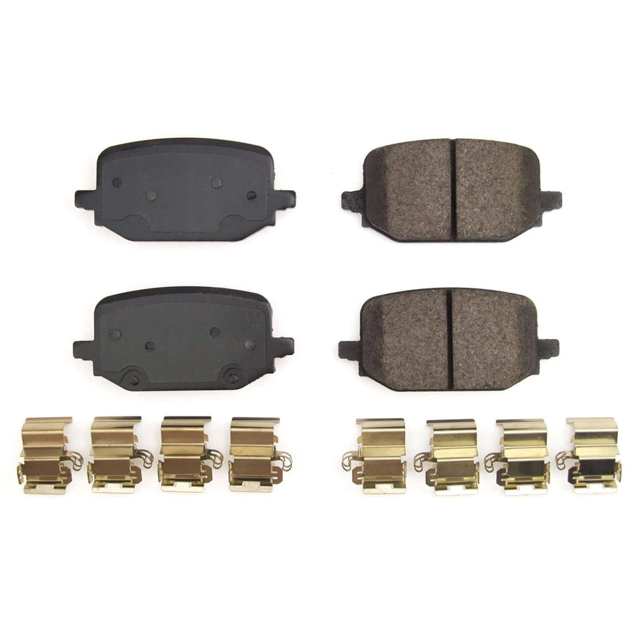 Power Stop Brake Kit Rear For Ford Explorer 2020-25 | Ford Mustang 2024-25 - Ceramic Brake Pads With Installation Hardware, 17-2232