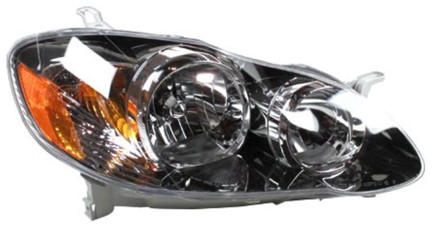 Right TYC Headlight Assembly Compatible with 2005-2008 Toyota Corolla