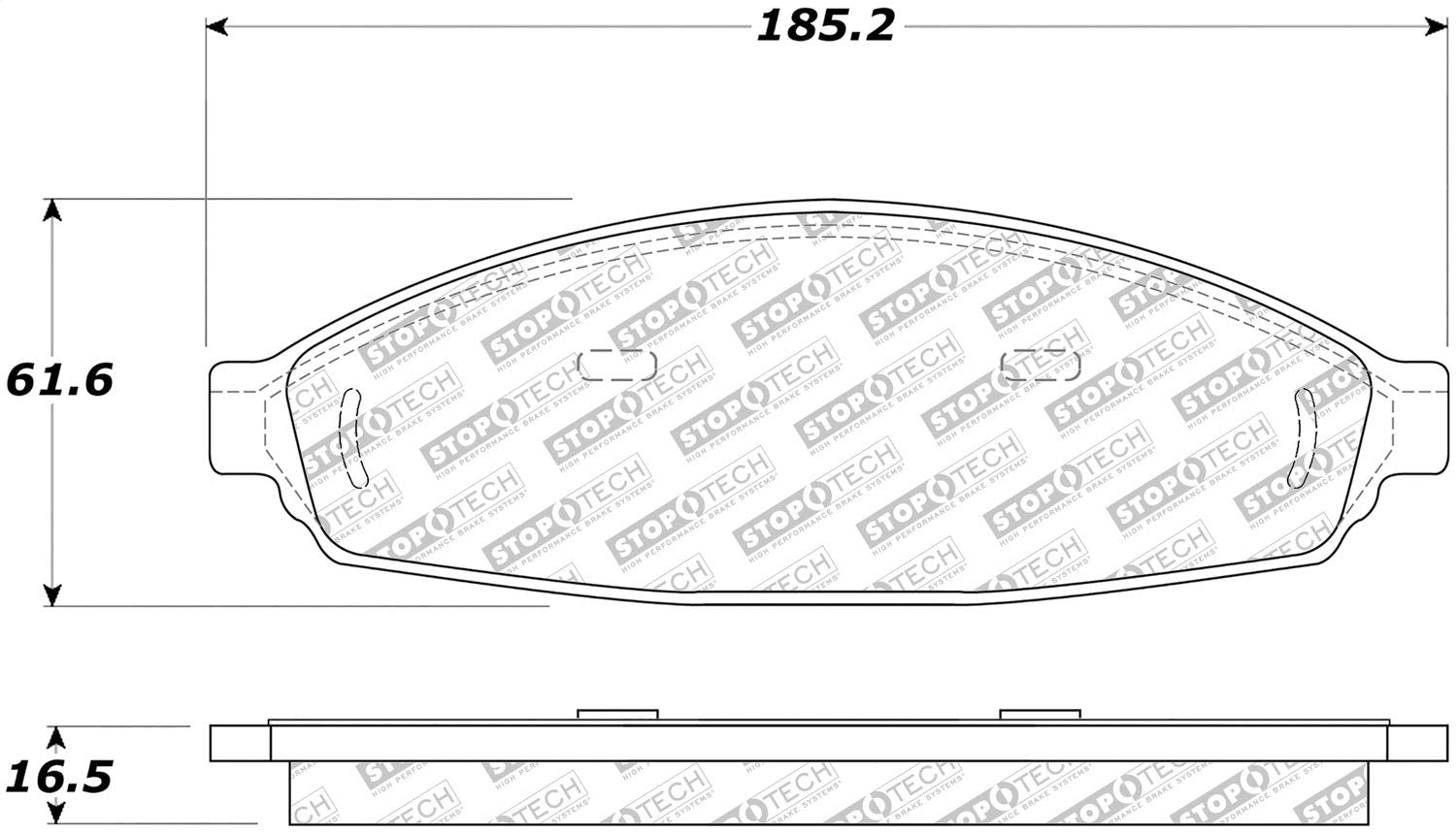 Brake Pads StopTech 305.09310 Street Select with Hardware