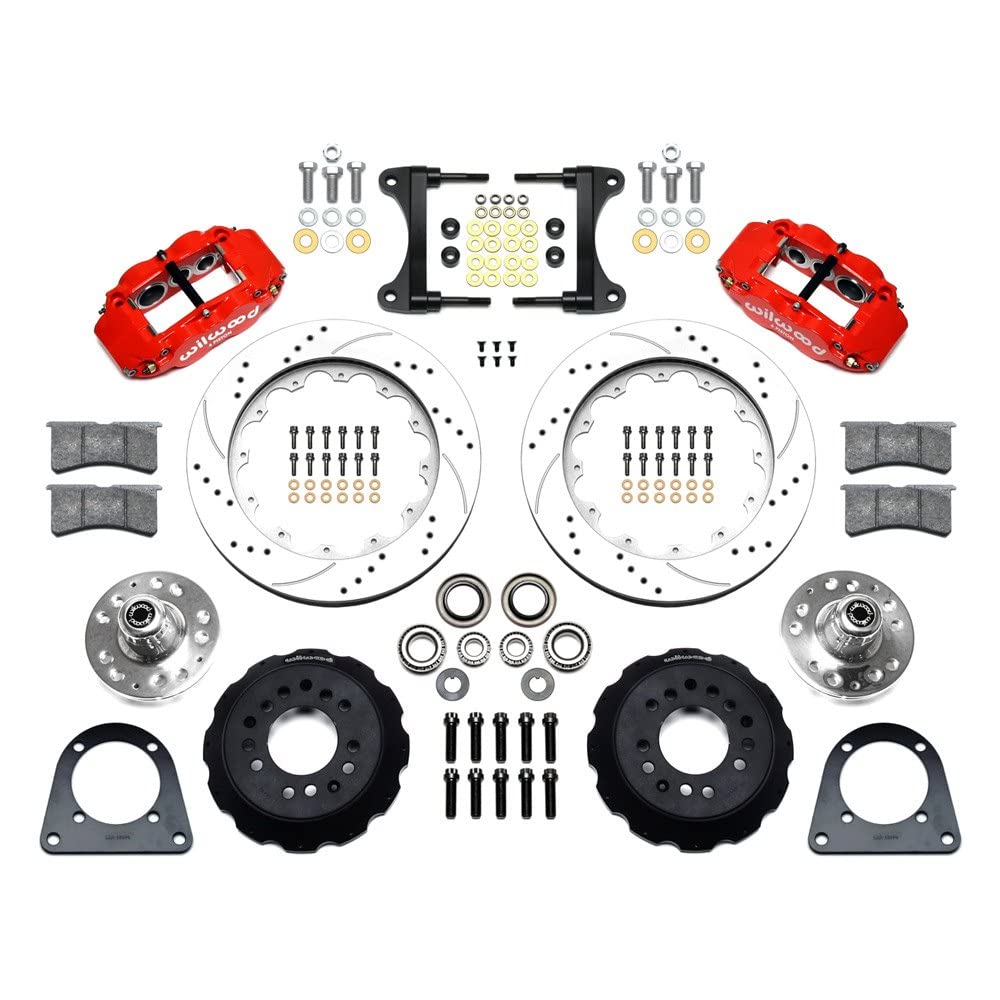 114.00" Drill-Zinc FNSL6R Front Hub Kit,Red