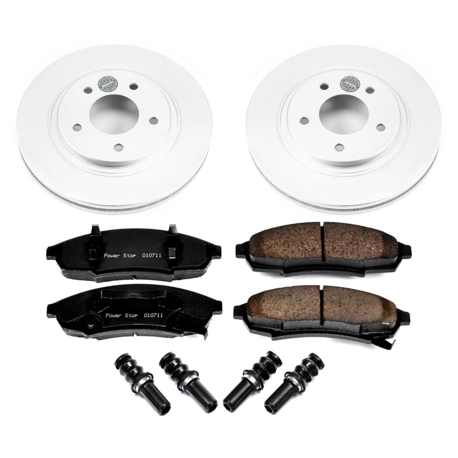 Power Stop CRK3018 Brake Rotors and Z17 Front Coated Brake Pads Kit For Buick Regal, Chevrolet Lumina, Chevrolet Monte Carlo, Oldsmobile Cutlass Supreme, Pontiac Grand Prix [Model Specific]