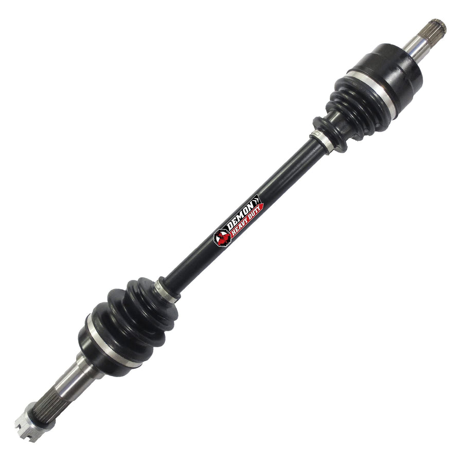 Demon Front Left/Right Heavy Duty Axle for Yamaha Rhino 450/660/700, In 4340 Chromoly Steel, Dual Heat Treated Strength, Wider Angles & In Molybdenum Grease (See Fitments in Description)