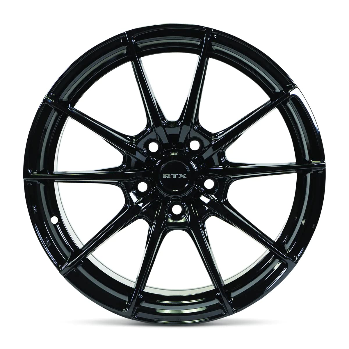 Custom RTX Wheel - 18x8, 42 Offset, 5x114.3 Bolt Pattern, 73.1mm Hub - Gloss Black Rim