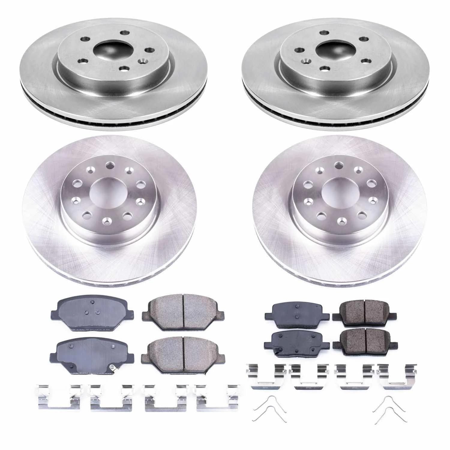 Power Stop KOE7296 Replacement Brake Kit-OE Front and Rear Brake Rotors & Ceramic Brake Pads For Chevrolet Camaro 2016-2021 [Model Specific]