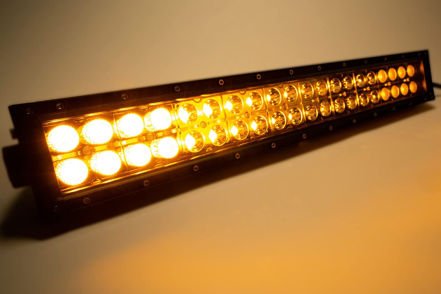 Amber/White Southern Truck 77020 20" Led Light Bar, Dbl Row, Combo Flood/Beam 72W (Dt Harness 79900, 79904) 7,200 Lumens