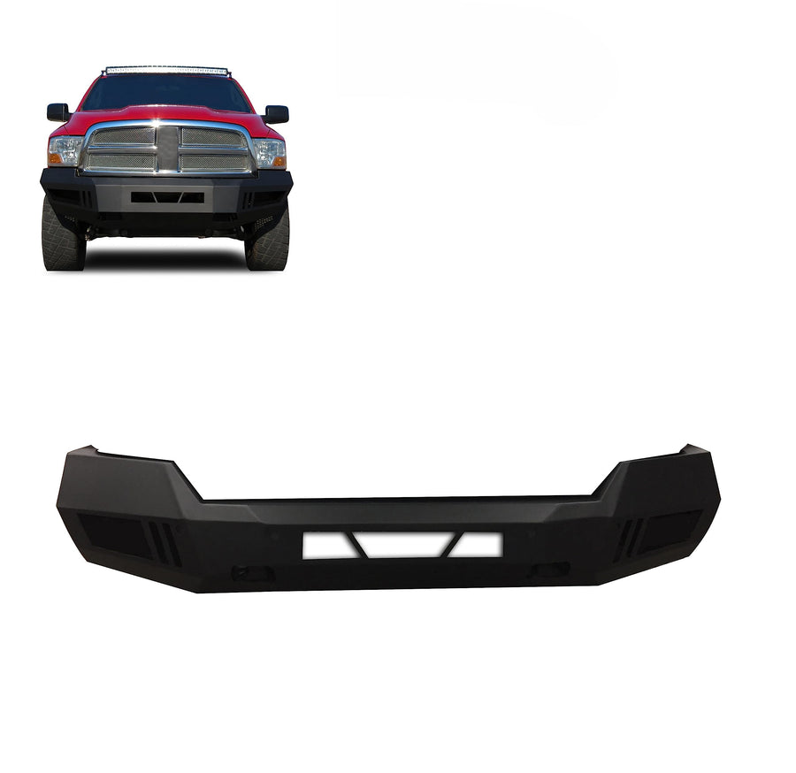 Heavy Duty Black Horse Armour Front Bumper Armour I Front Bumper Matte Black Compatible with 2009-2010 Dodge Ram 1500|2011-2012 Ram 1500-AFB-RA09