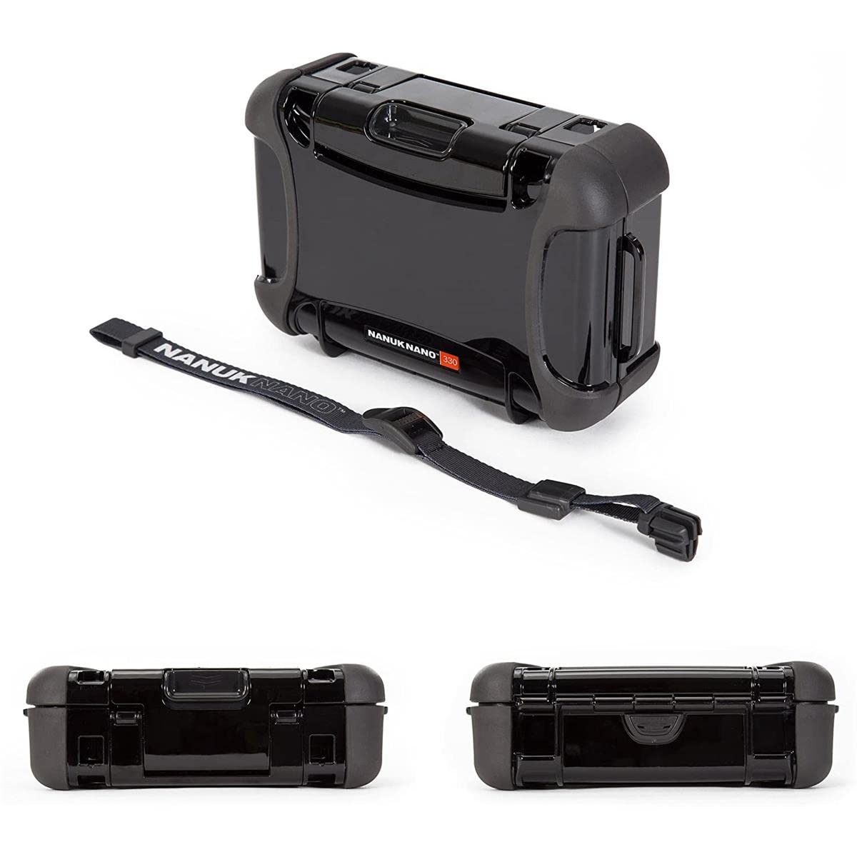 Nano Series Nanuk 330-0001 Waterproof Large Hard Case for Phones, Cameras and Electronics (Black)