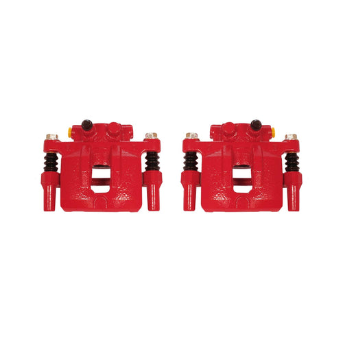 Power Stop Pair of High-Temp Red Powder Coated Rear Calipers For 200, Sebring, Avenger, Caliber, Compass, Compass, Patriot, Lancer, Lancer [Model Specific]
