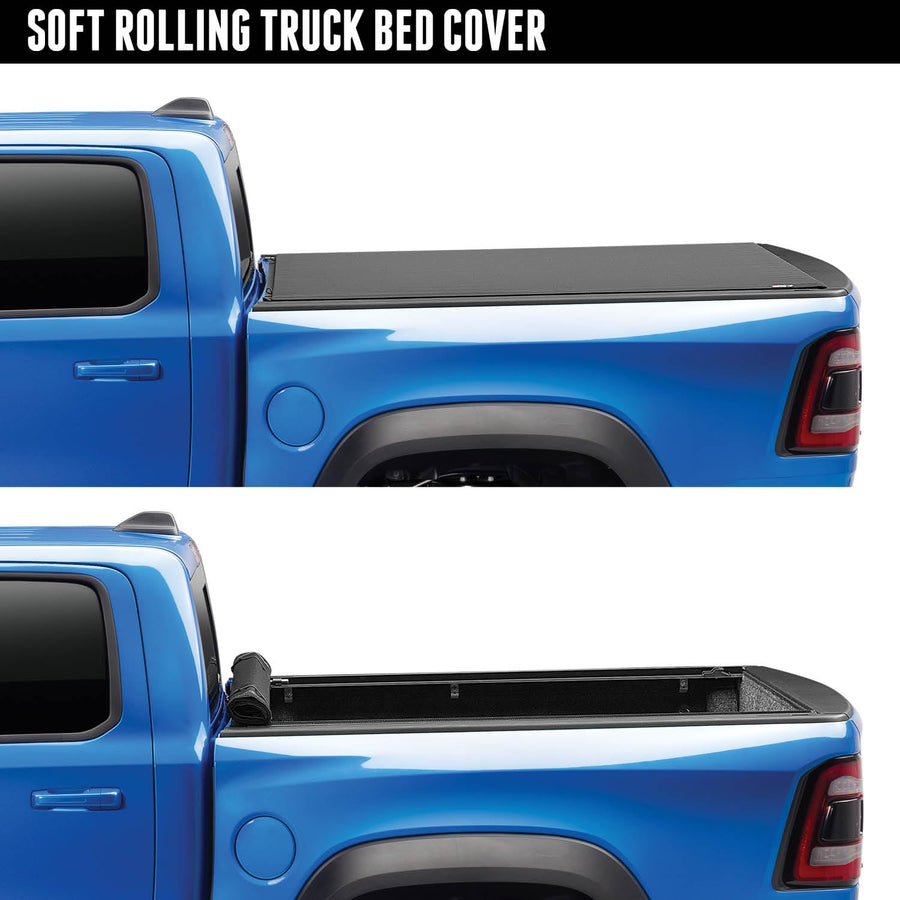 TruXedo RealTruck Pro X15 Soft Roll Up Truck Bed Tonneau Cover | 1456101 | Fits 2024-2025 Toyota Tacoma 5' Bed (60")