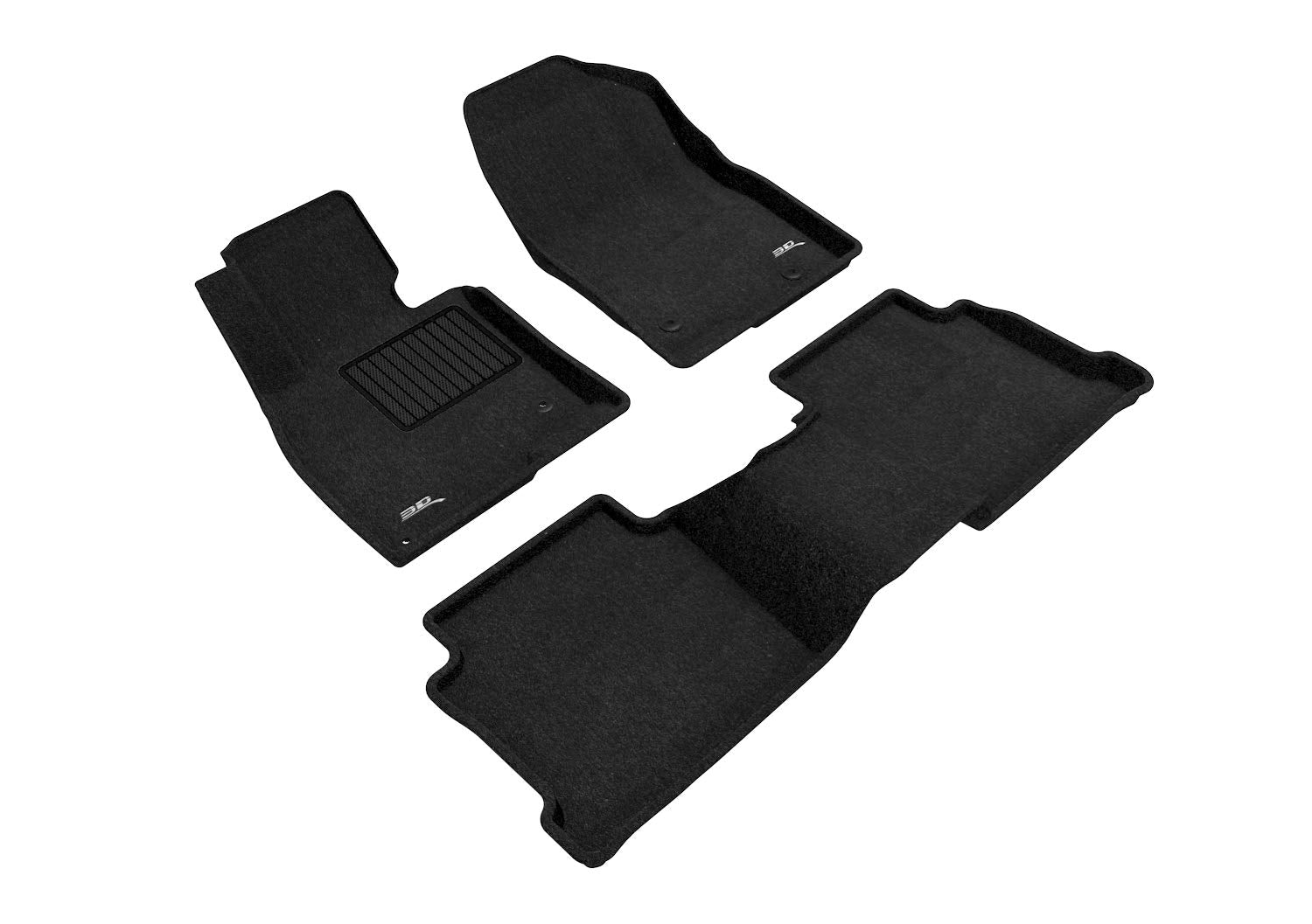 3D MAXpider Elegant Custom Fit Floor Mat (Black) Compatible with Mazda Mazda6 2014-2021 - Full Set