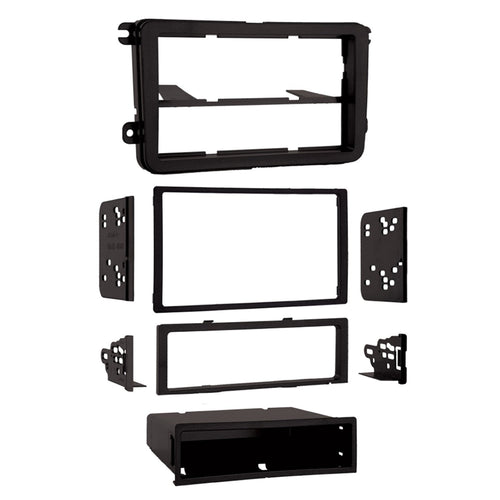 Metra Single DIN Installation Multi-Kit 99-9011 for Select 2005-2009 Volkswagen Vehicles, Black