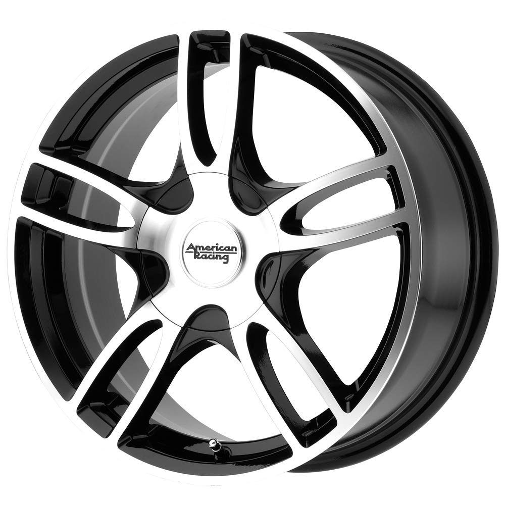 Estrella 2 AMERICAN RACING 15x7 4x100.00/4x114.30 Gloss Black MACHINED (35 mm) Offset Part# (AR91957098335)