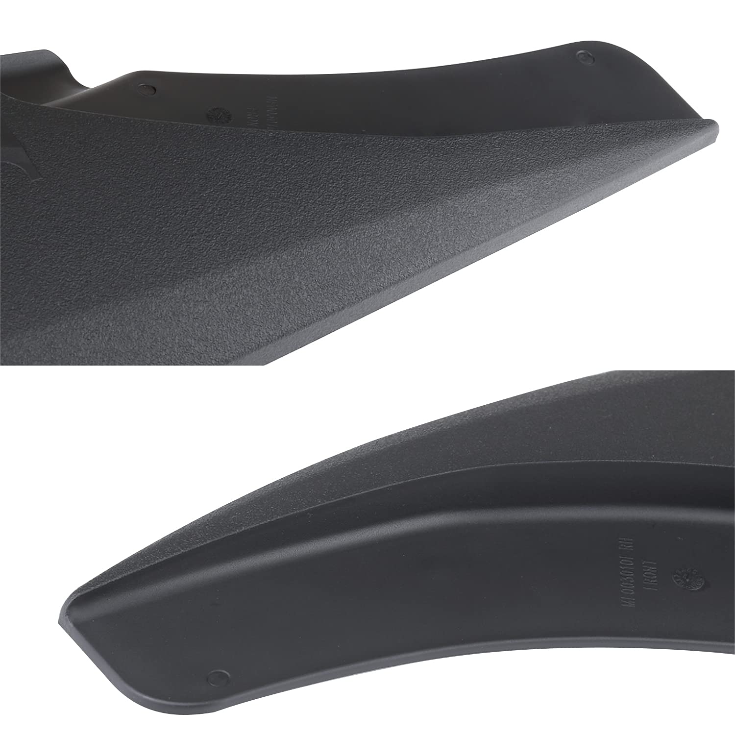 4PC Spec-D Tuning Splash Guard Mud Flaps w/Wheel Lip Set Front + Rear Compatible with Dodge Ram 1500 2500 3500 2009-2018
