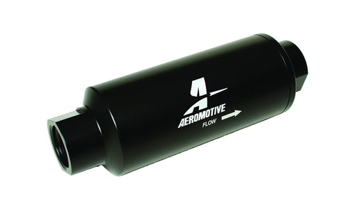 Aeromotive Replacement Inline Fuel Filter Element 12341, 10 Micron Rating, Microglass Media, Female End Line ORB-12 Ports, Gas and E85 Fuel Type