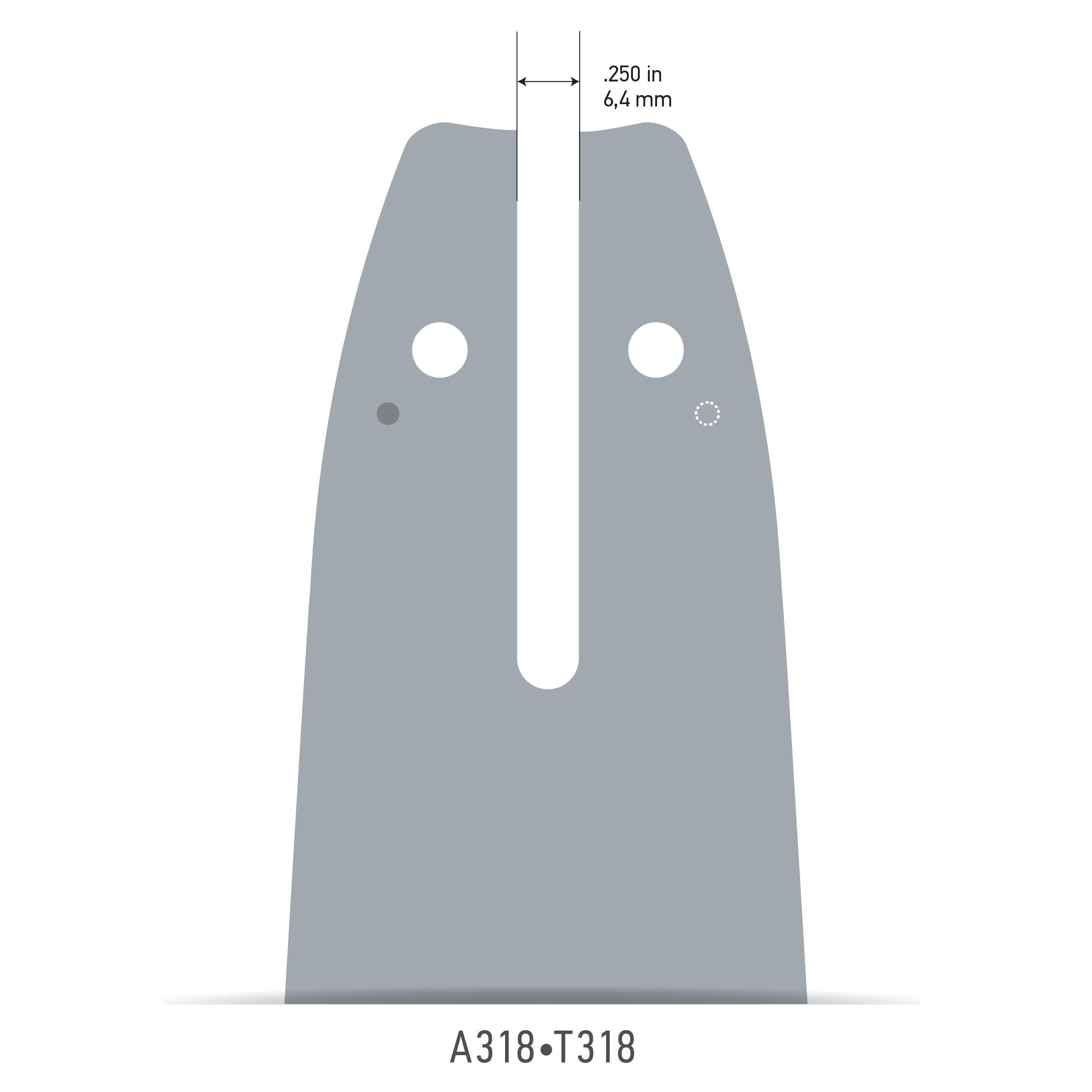 40cm Oregon Symmetrical Amateur Chainsaw Guide 160SXEA318