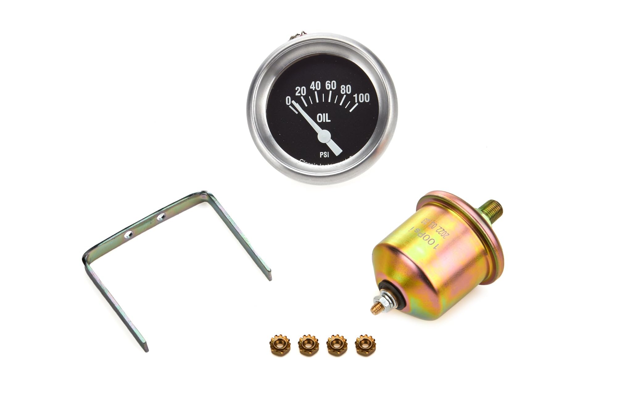 Hot Rod Classic Instruments - 2 5/8In Oil Pres 100Psi Elec (HR281APF)