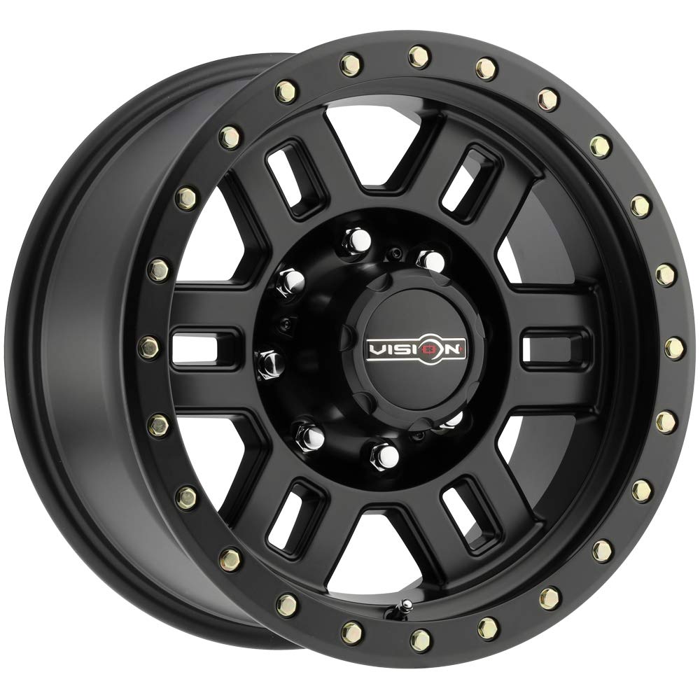 16X8 Vision Wheel 8X6.5 4.5BS Manx 398 Matte Black
