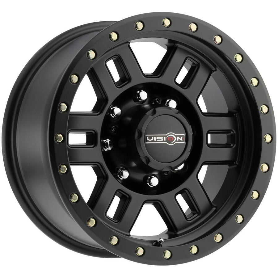 Wheel Manx Style Vision: 398 RWD, Finish: Matte Black, Wheel Size Inches: 18 X 9 PCD: 8-170 Load Rating Lbs. 3650 Offset MM: 12