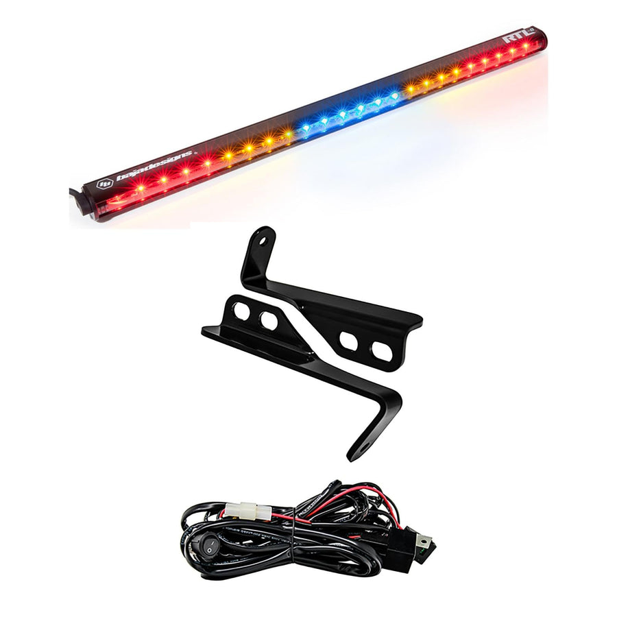 RTL Baja Designs 30-inch LED Bar Rear Light Kit for Polaris RZR 2015-18 with 4-Seats UTV (Blue; No Turn Signal)