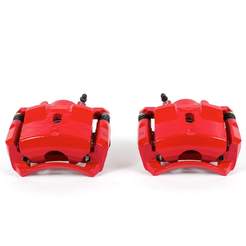 Power Stop S4910 Front Pair of High-Temp Red Powder Coated Calipers for Chevrolet HHR 2006-2011, Chevrolet Malibu 2004-2008, Pontiac G6 2006-2007 [Model Specific]