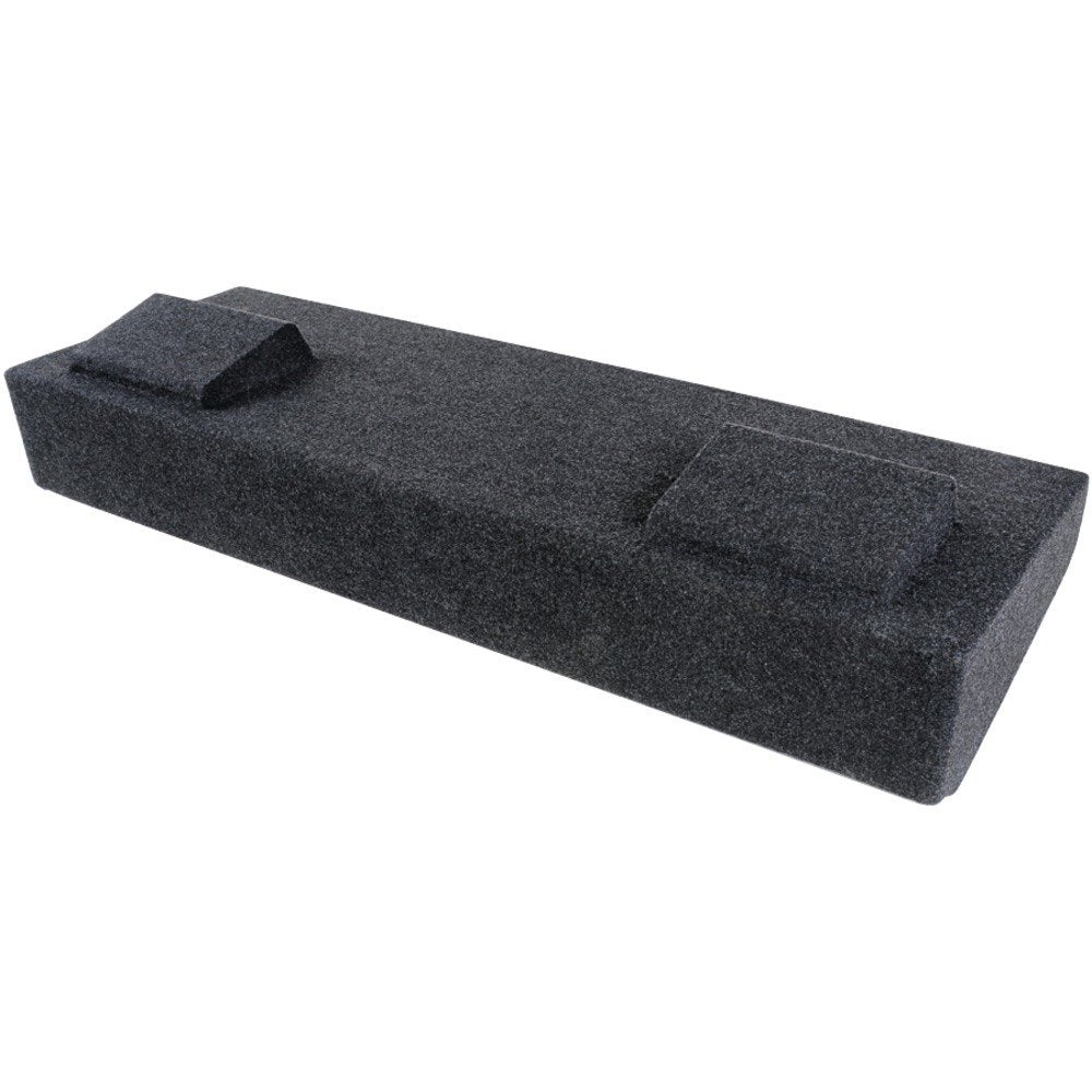 Bbox 10" Dual Sealed Carpeted Subwoofer Enclosure - Fits 2007 - 2013 Chevrolet / GMC Silverado / Sierra Crew Cab - Subwoofer Box Improves Audio Quality, Sound & Bass - Charcoal