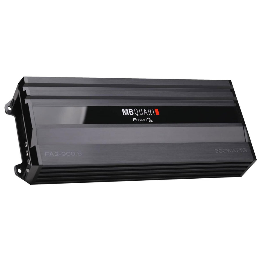 5 Channel MB Quart Formula 900 Watt 1 Ohm Stable Full Range Class Q1 Car Audio Mobile Amplifier with Bass Remote, FA2-900.5, Black