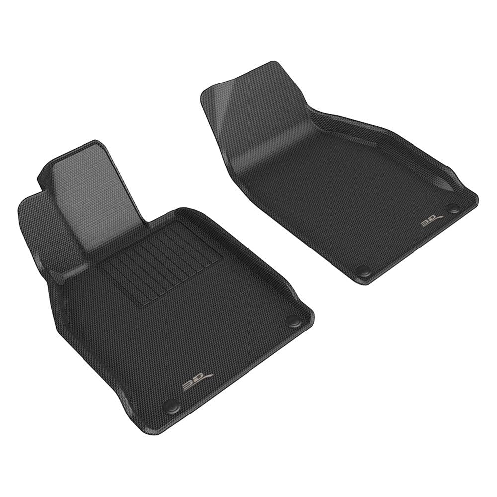 Kagu 3D MAXpider Custom Fit Floor Mat (Black) Compatible with Porsche 911 Carrera/Convertible/S/4/GTS 2012-2024 - Front Row