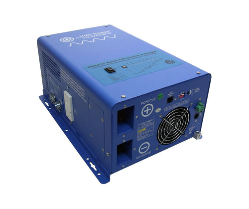 3000 Watt AIMS Power 12 VDC Pure Sine Inverter Charger 120 VAC Output 100A Charger 30A Transfer Switch ETL Cert to UL458 Standards PICOGLF30W12V120V
