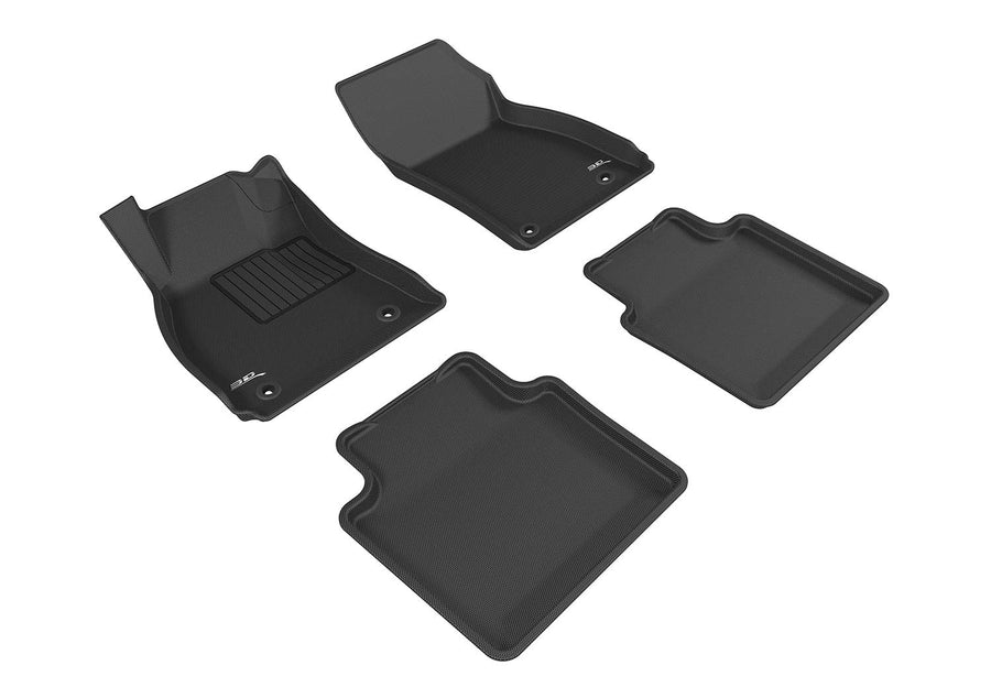Complete Set 3D MAXpider Custom Fit All-Weather Floor Mat for Select Buick LaCrosse Models - Kagu Rubber (Black)