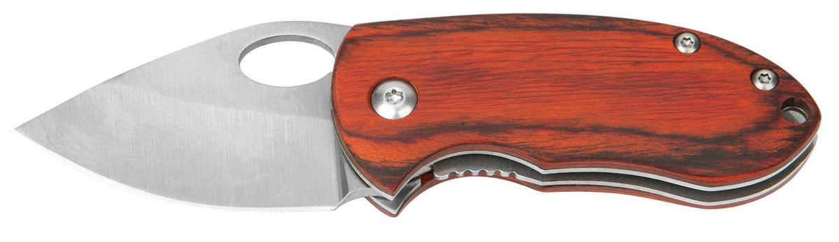 W9370 Performance Tool Hardwood Handled Pocket Knife with Clip Point Blades and Blade Lock Mechanism - Ideal for Mechanics, Campers, and Sportsmen (2 Pieces)