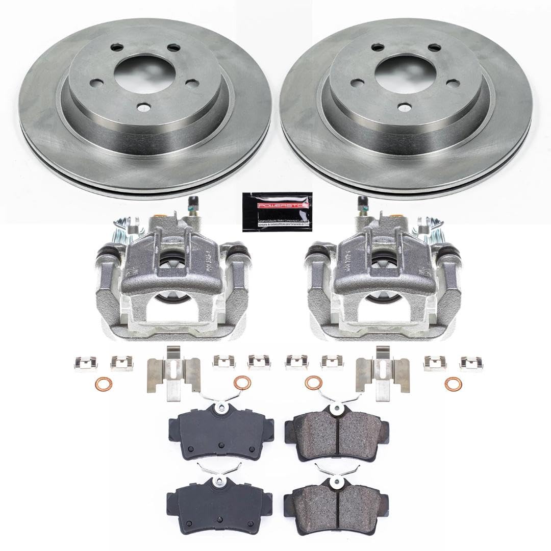 Power Stop KCOE1306A Rear Brake Kit Stock Replacement (with Calipers) For Ford Mustang 1994-1999, Ford Mustang 2001, Ford Mustang 2003-2004 [Model Specific]