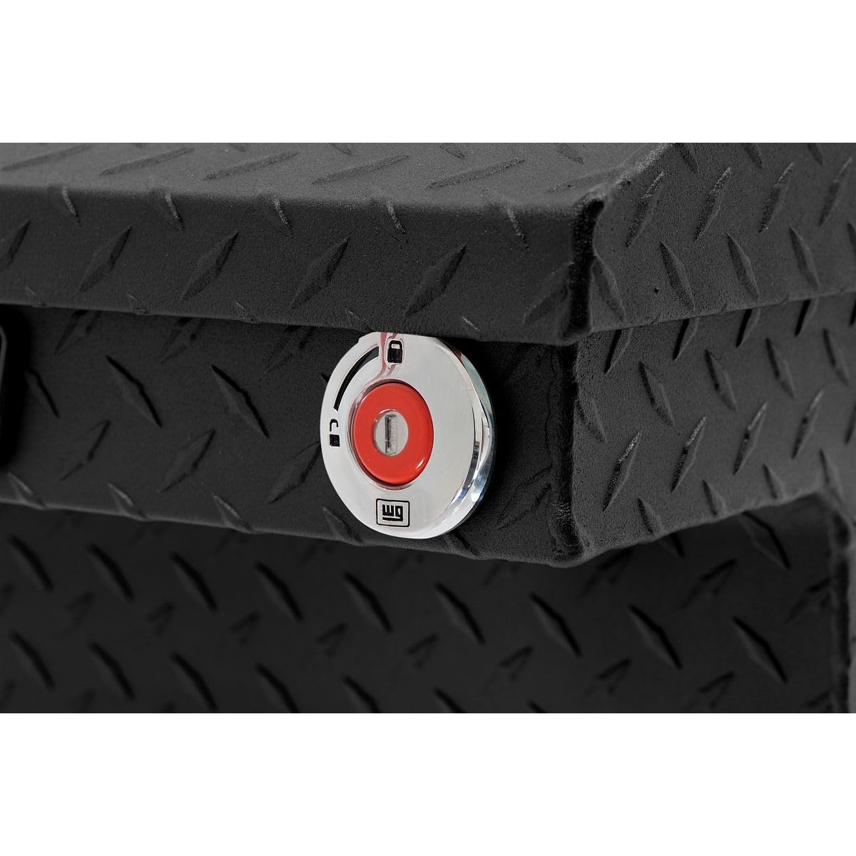 Weather Guard Saddle Box Model 131-52-04, Aluminum, Mid-Size Low Profile, Textured Matte Black, 8.0 cu ft
