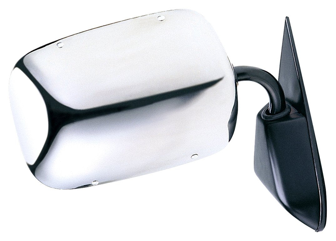 H3692 Fit System Mirror for Chevy Suburban/Tahoe/Blazer/GMC Suburban/Yukon, Chevy Full Size P-U/GMC Full Size P-U, Stainless Steel, Foldaway, Passenger Side