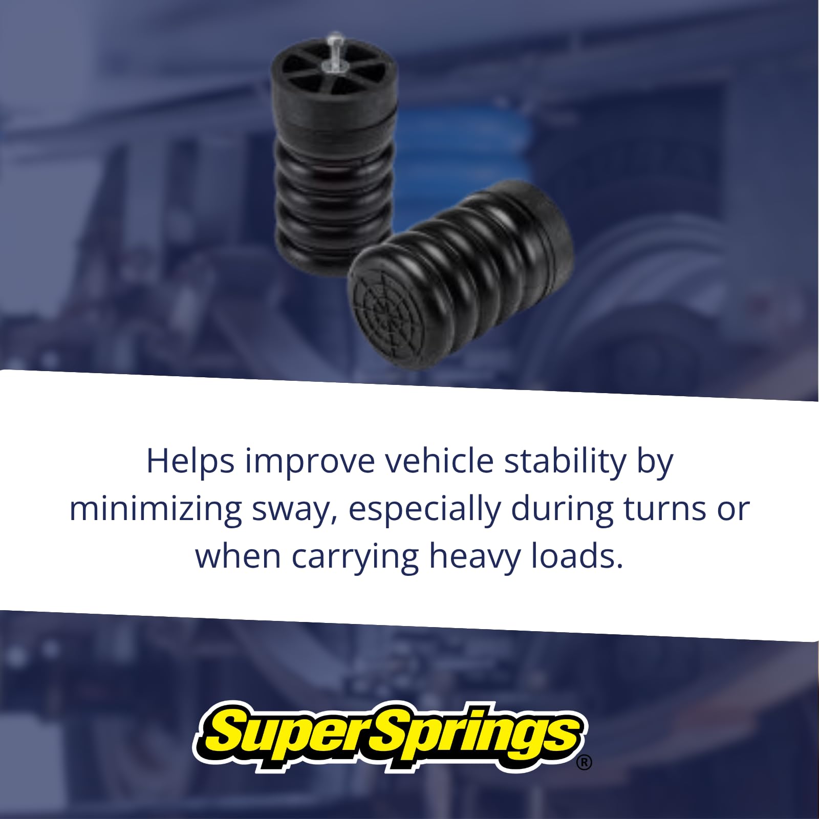 SumoSprings Rear for Chevrolet Tahoe|Suburban 2500, GMC Yukon 2500, SuperSprings SSR-202-47, Black