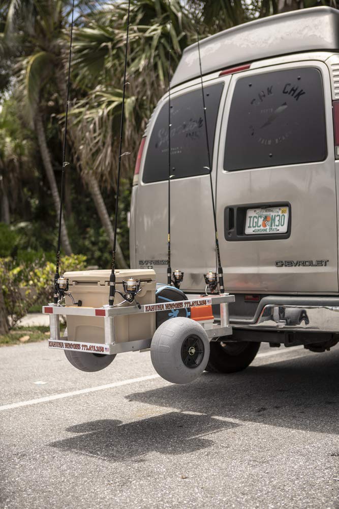 Balloon Beach Tires-Bimini Beach Wagon-Solid Aluminum Bed-Hitch Receiver Included-Made in USA