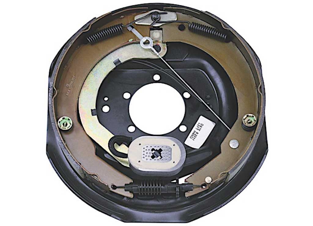 Lippert 12'' X 2'' Lh Forward Self-Adjusting Brakes: 5-Bolt 4000-7000# Axle (Raw) 1222593
