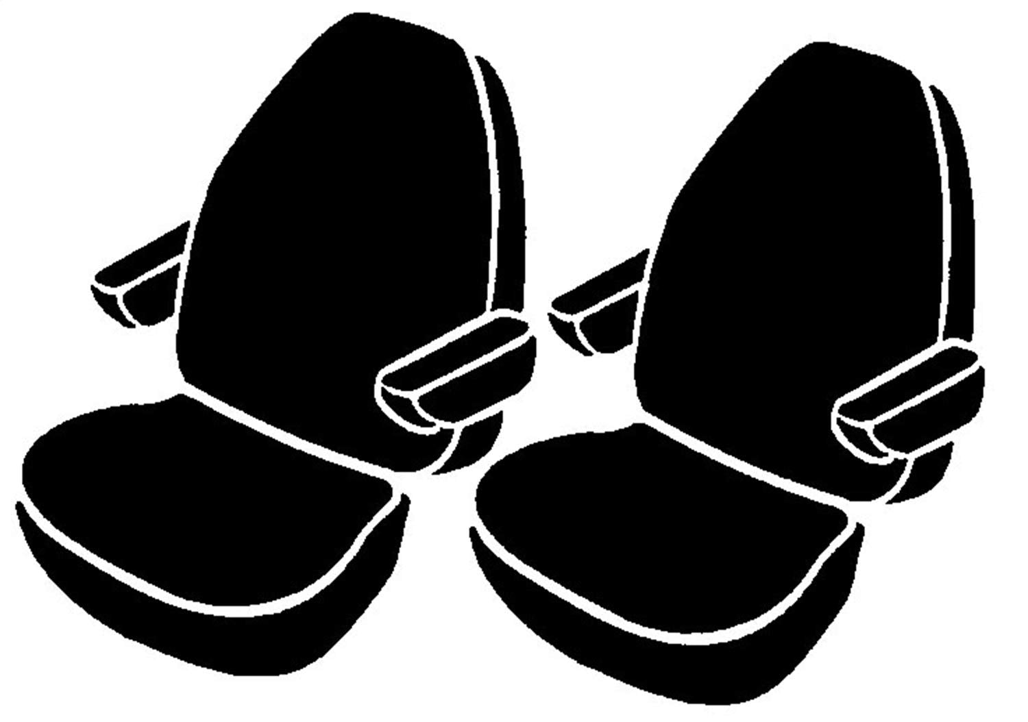 Isringhausen FIA TR43-6 Black Black 6800 High Back Bucket Sheet Cover