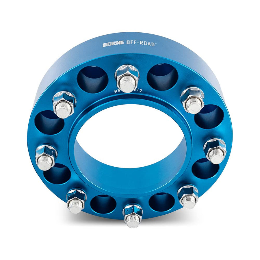 Off-Road Borne Wheel Spacers, 8x165.1, 116.7 Center Bore, M14x1.5, 50mm, Blue