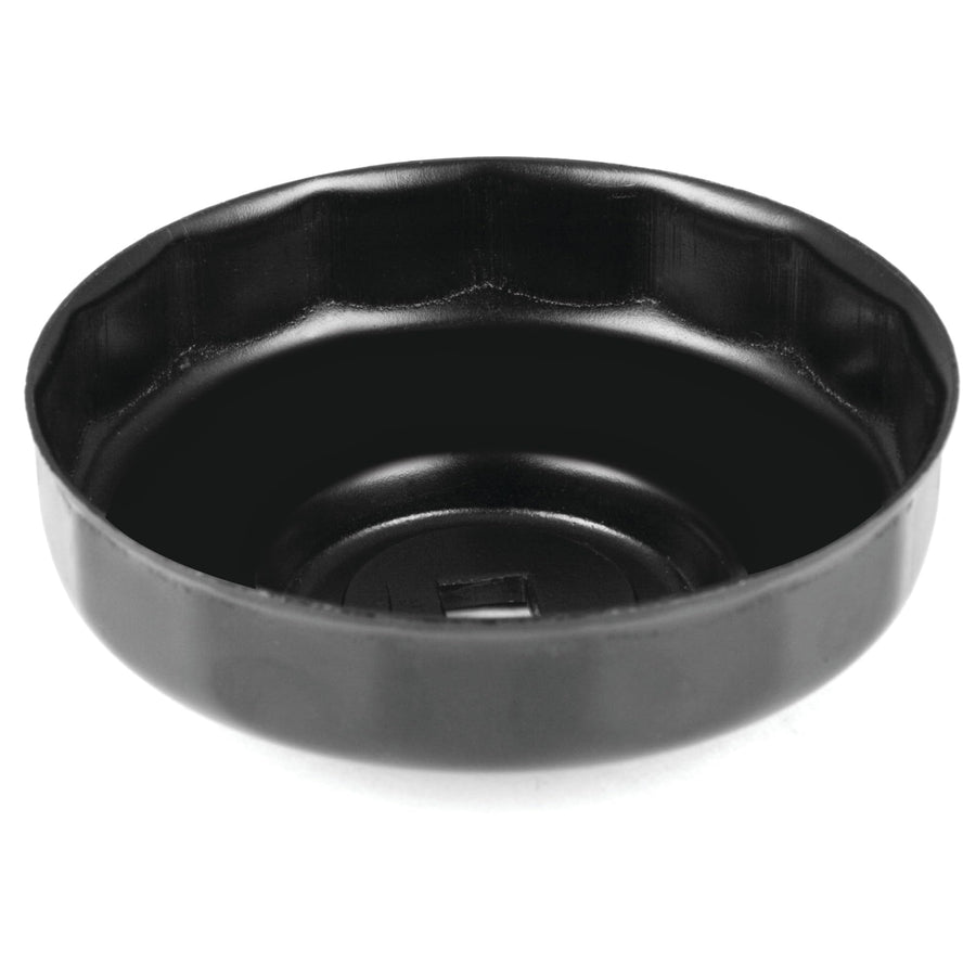 W54064 Performance Tool 93mm 15 Flutes Steel Oil Filter Wrench for 3/8-Inch Drive, Compatible with Multiple Brands of Filters