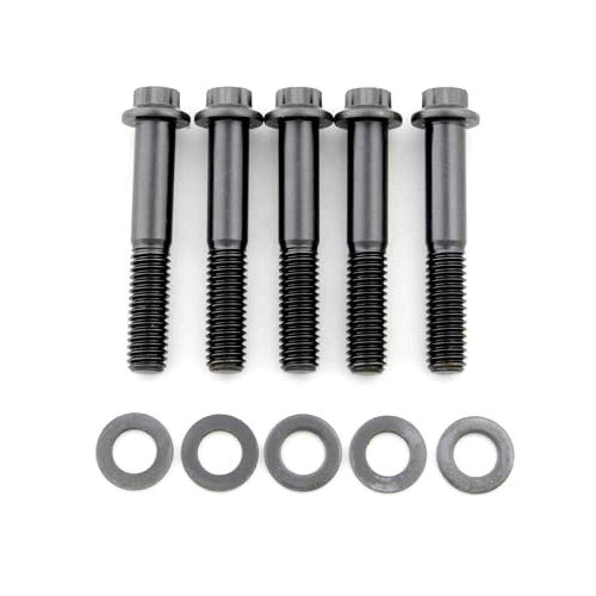 3/8-16" RH Thread ARP 642-2500 Black Oxide 2.500" UHL 12-Point Bolt with 3/8" Socket and Washer, (Set of 5)